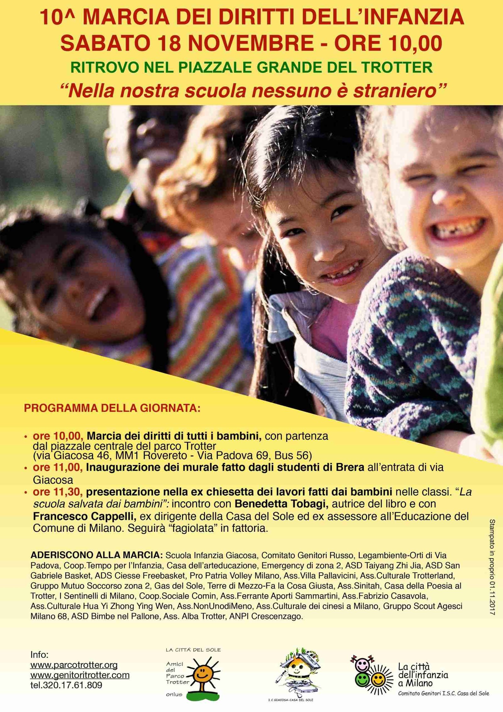10^ MARCIA DEI DIRITTI DELLE BAMBINE E DEI BAMBINI