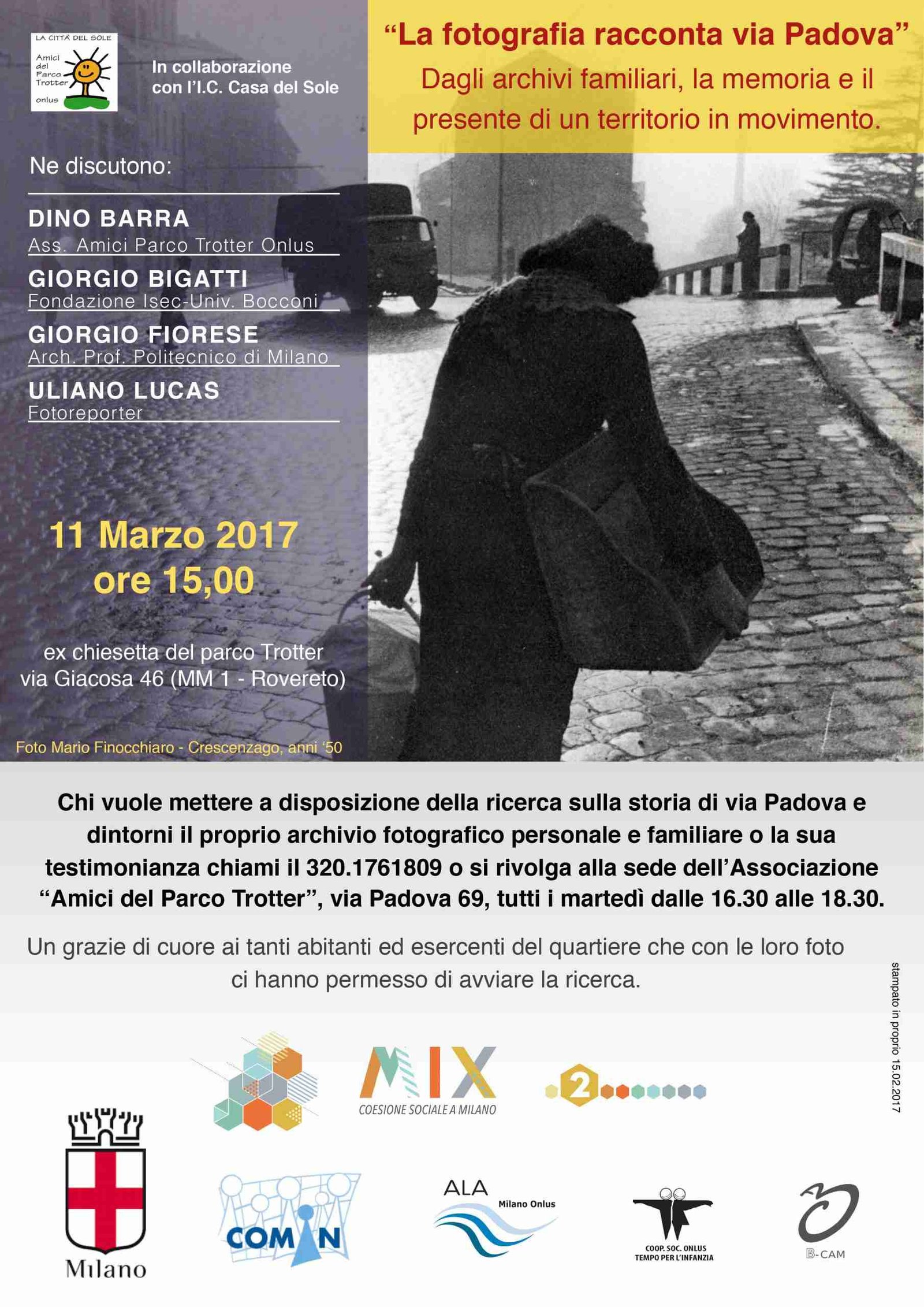Volti, Memorie, Identità di Via Padova