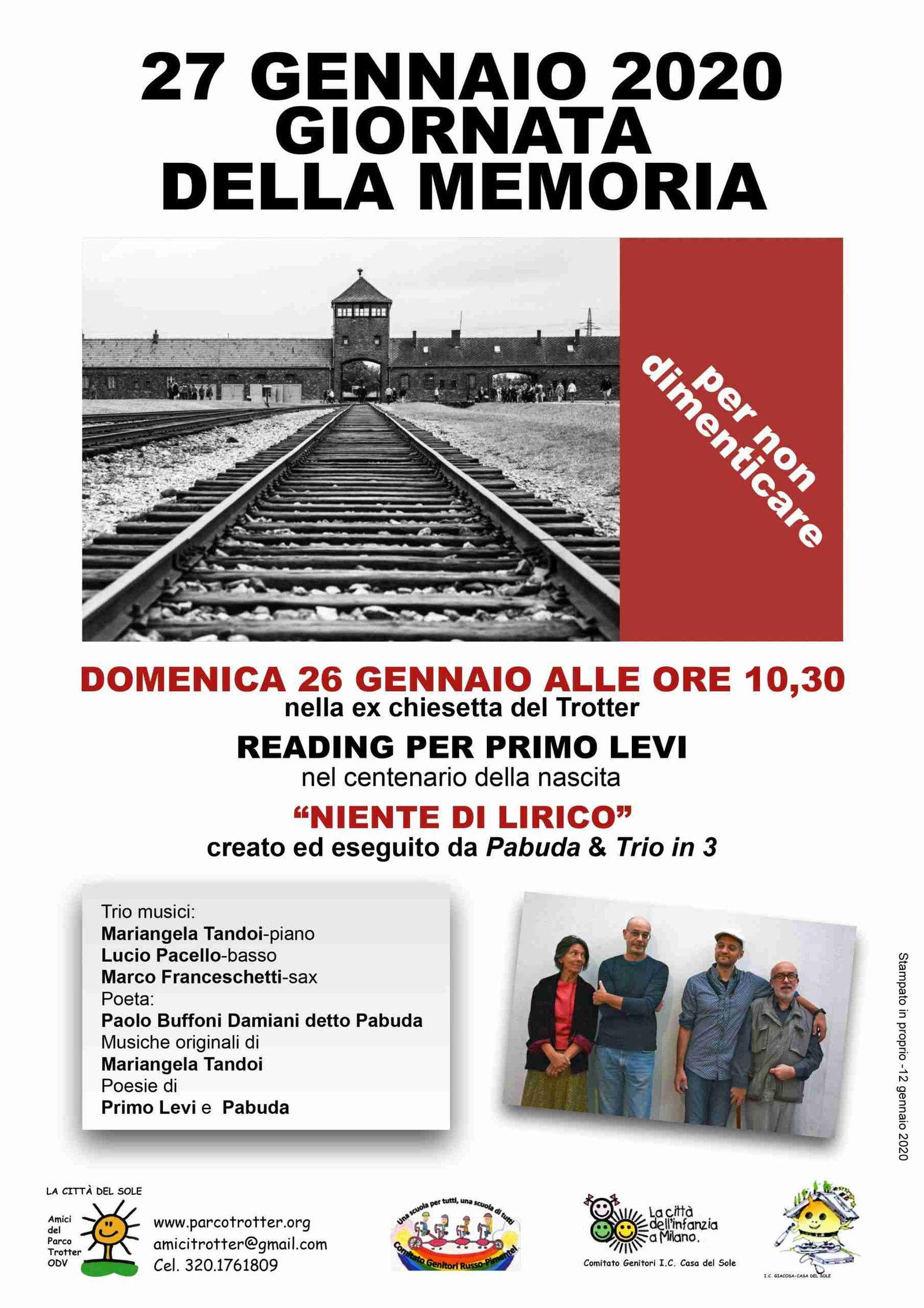 Giornata della Memoria 2020