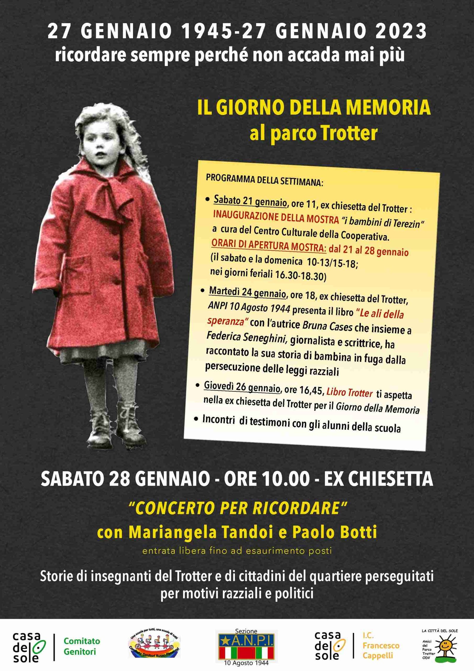IL GIORNO DELLA MEMORIA AL TROTTER