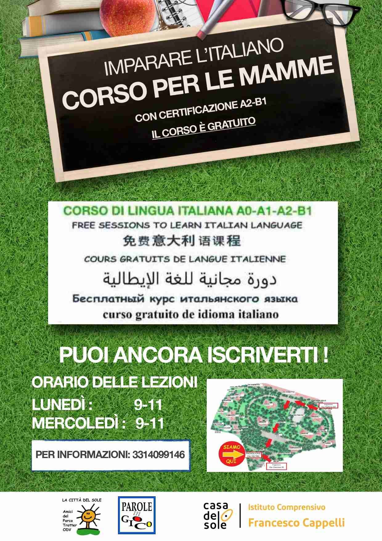 CORSO DI ITALIANO PER LE MAMME DEL TROTTER