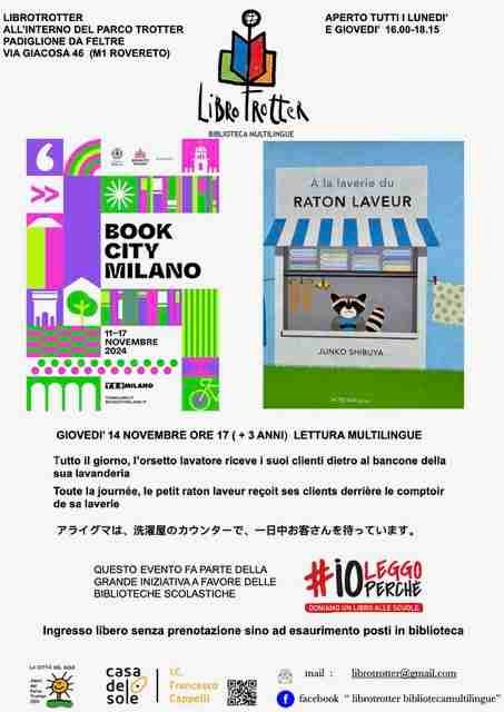 GIOVEDÌ 14 NOVEMBRE 2024 LIBROTROTTER BIBLIOTECA MULTILINGUE