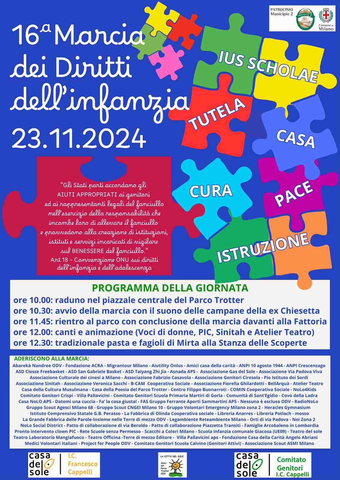 16^ GIORNATA DEI DIRITTI DELL'INFANZIA AL TROTTER