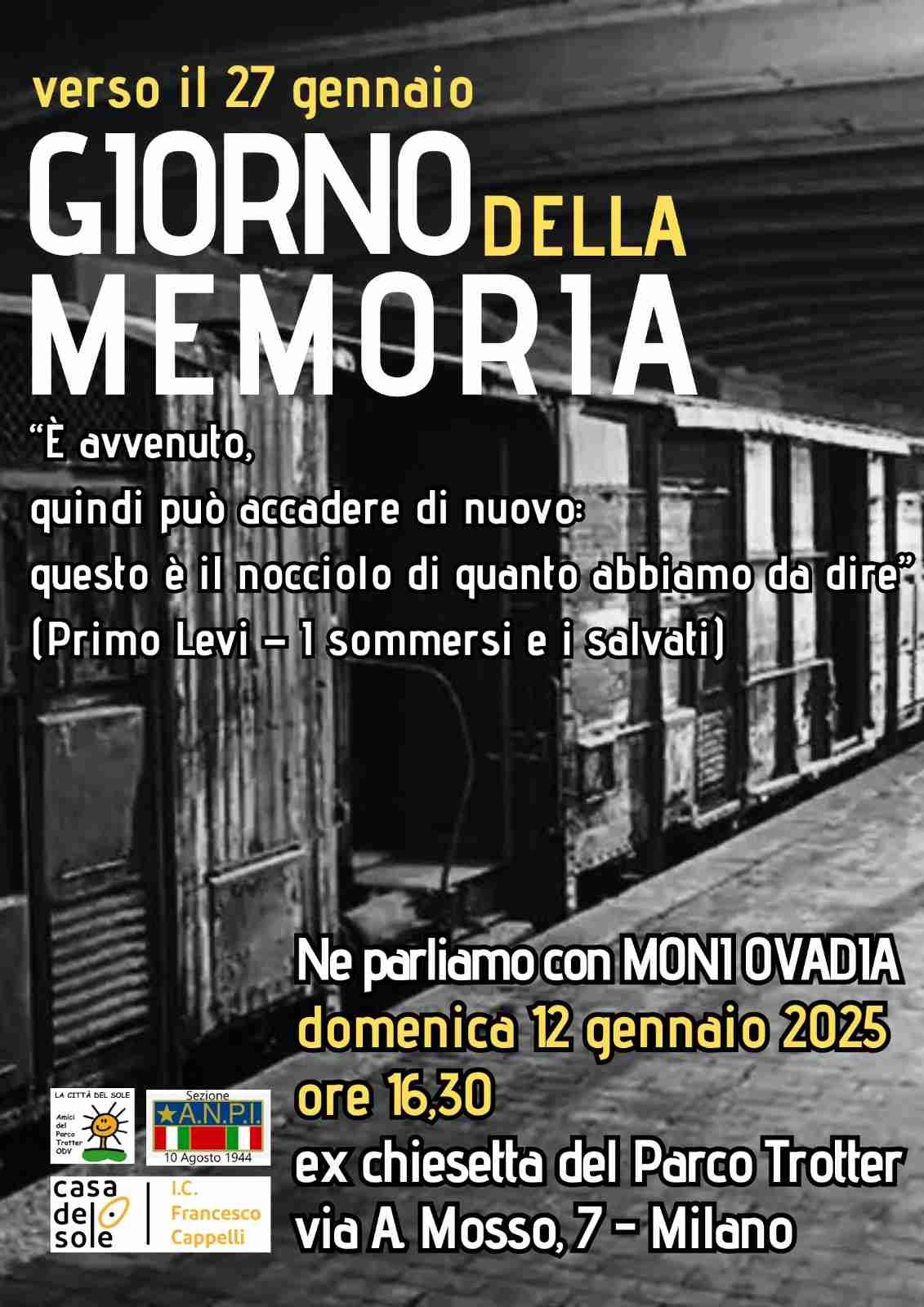 VERSO IL GIORNO DELLA MEMORIA