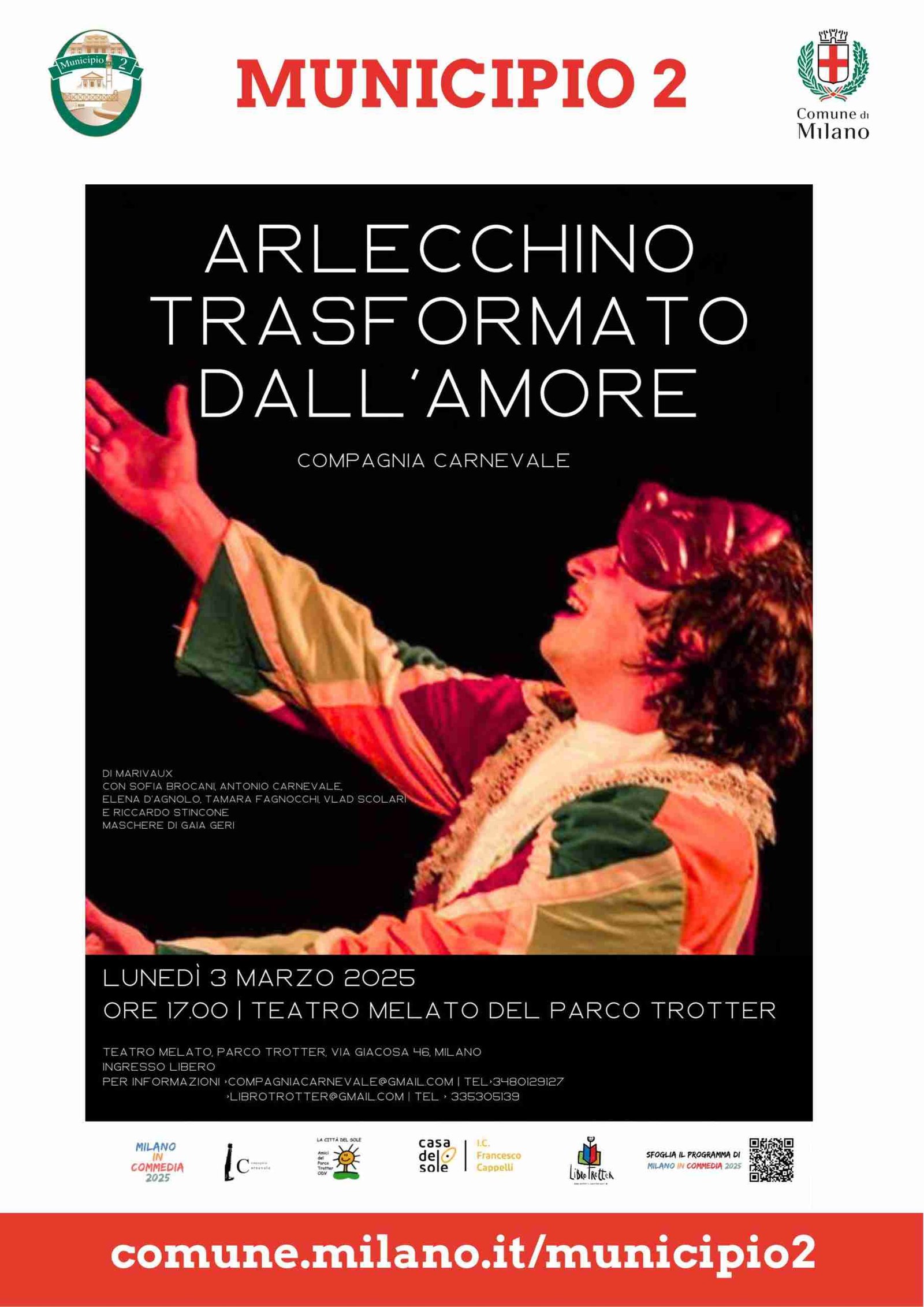 IL CARNEVALE SI AVVICINA:  SPETTACOLO TEATRALE 
