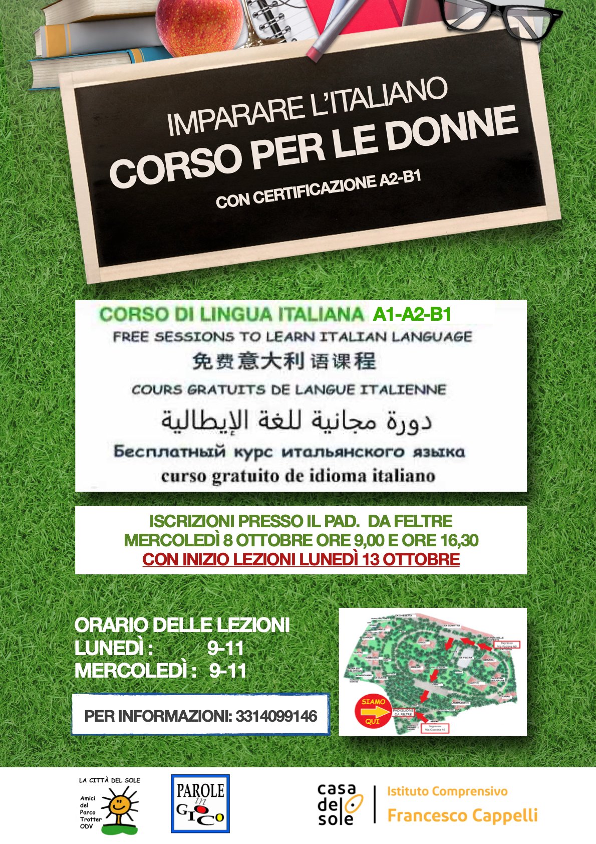 ISCRIZIONE AL CORSO DI ITALIANO 