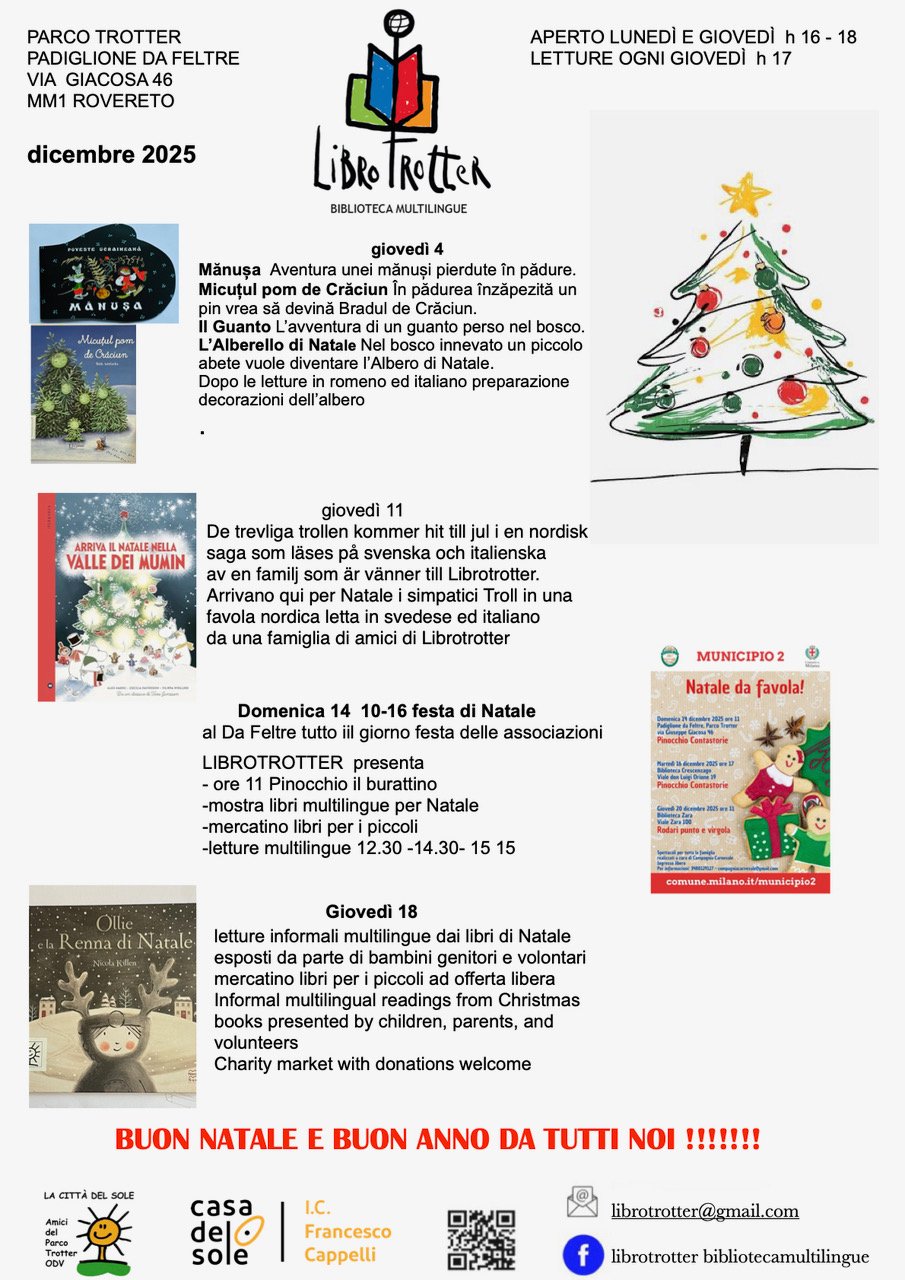 LIBROTROTTER BIBLIOTECA MULTILINGUE  DICEMBRE 2025