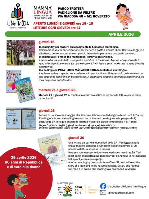 Appuntamenti mese di Aprile 2026