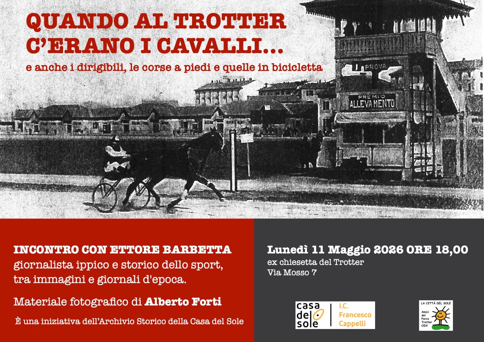 QUANDO AL TROTTER C'ERANO I CAVALLI...